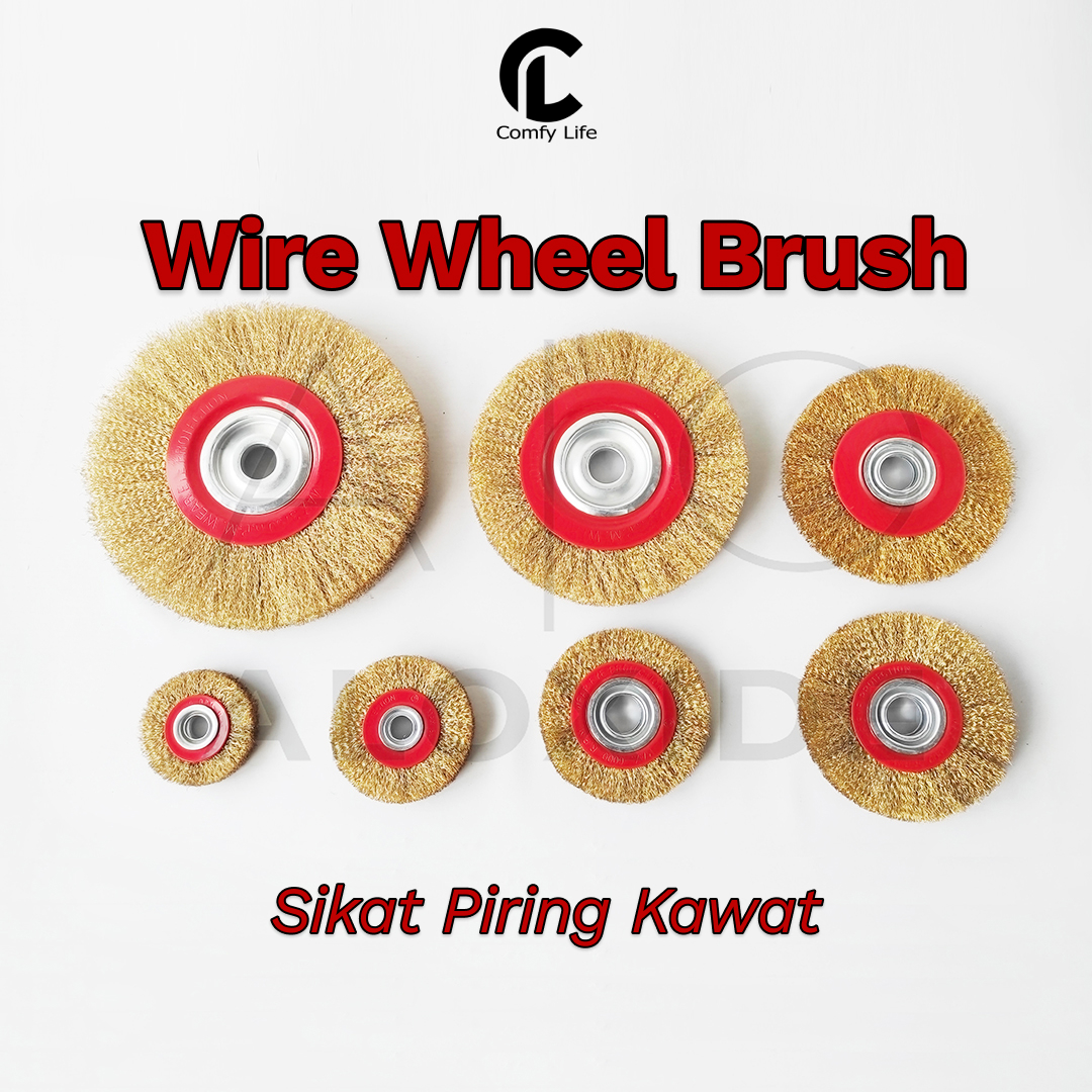 Jual Inch Wire Wheel Brush Brass Sikat Kawat Piring Baja Kuningan