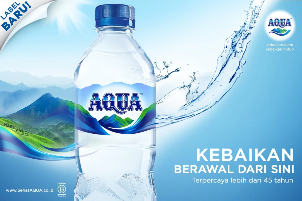 contoh iklan minuman aqua