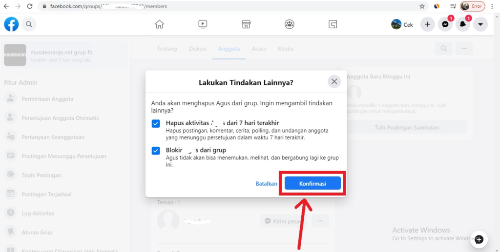 cara menghapus grup facebook dengan ui baru