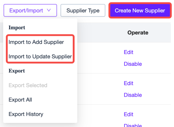 How to Manage Supplier Information - Ginee